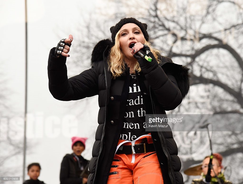 attends the rally at the Women's March on Washington on January 21, 2017 in Washington, DC.