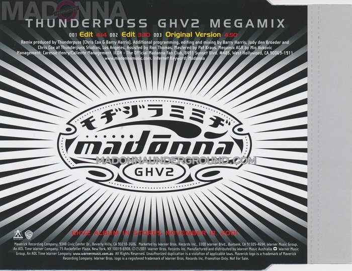 THUNDERPUSS GHV2 MEGAMIX | madonnaunderground
