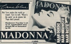 True Blue Album Advert