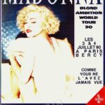 Madonna Blond Ambition Tour Bercy advert NRJ