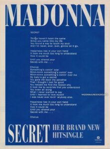 Madonna Secret Advert Dutch Netherlands