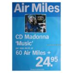 Madonna Music Air Miles poster Netherlands