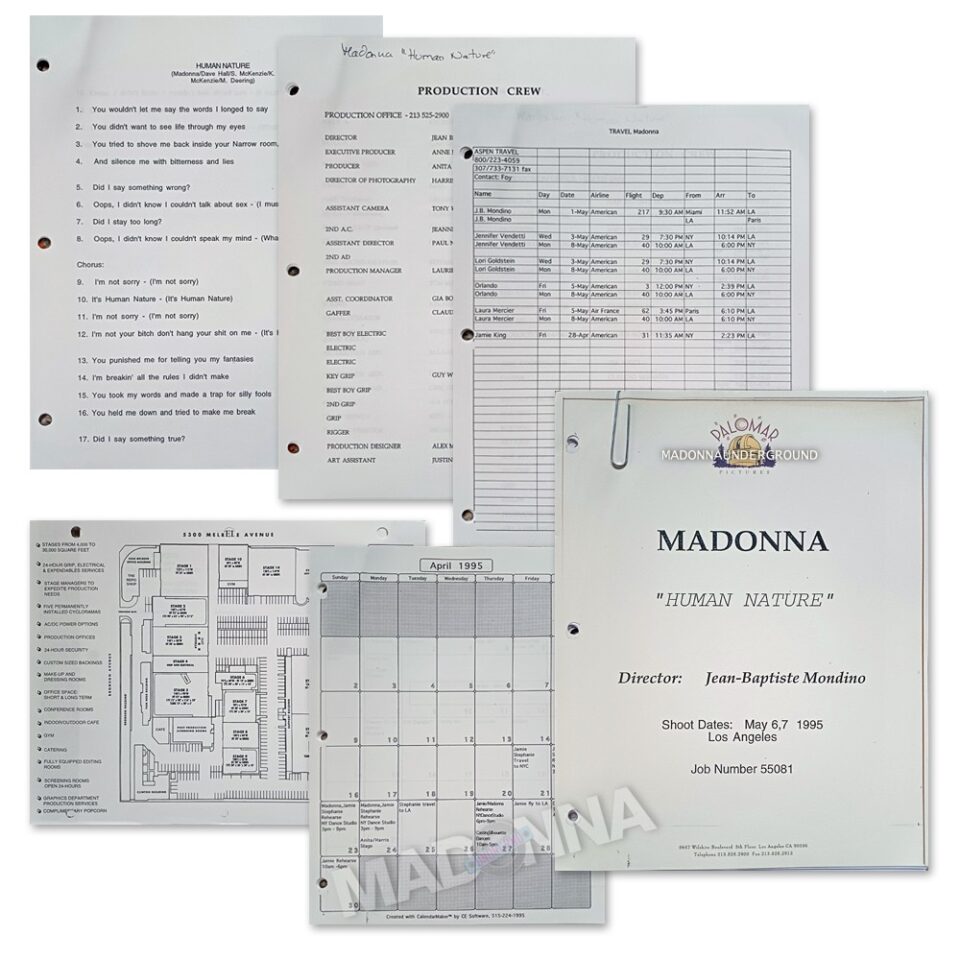 Human Nature Video Shooting Itinerary (2)
