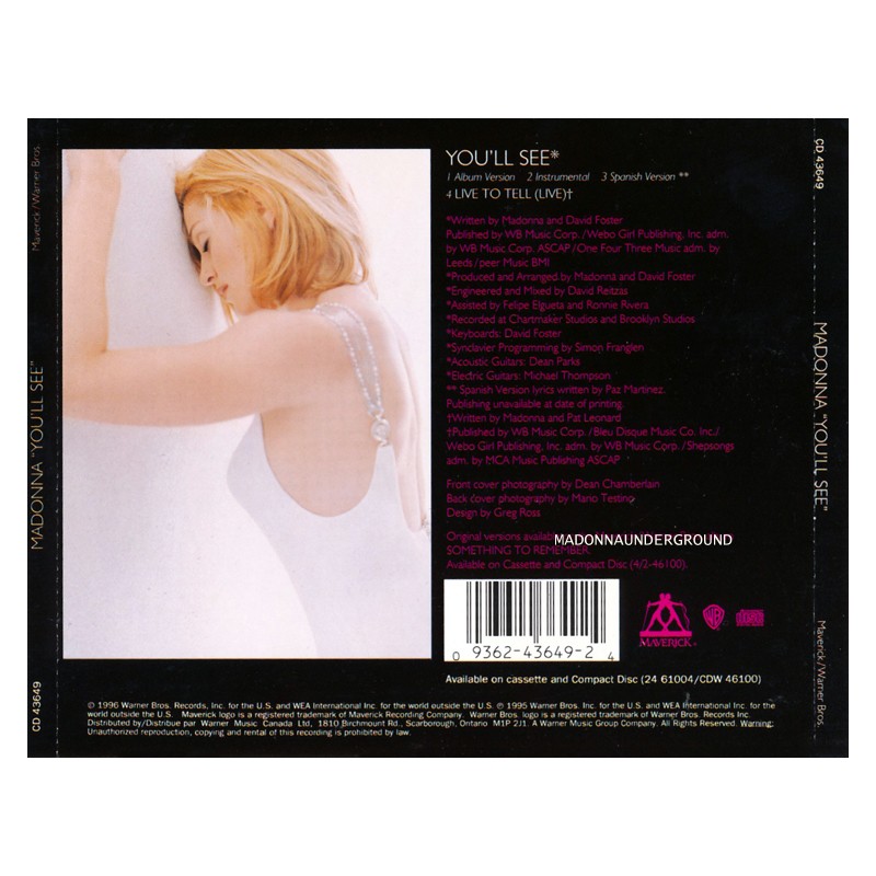 YOU'LL SEE | madonnaunderground