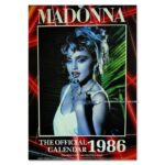 Madonna 1986 official calendar UK