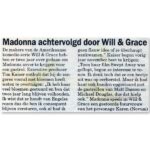 Madonna Will Grace Newspaper NL