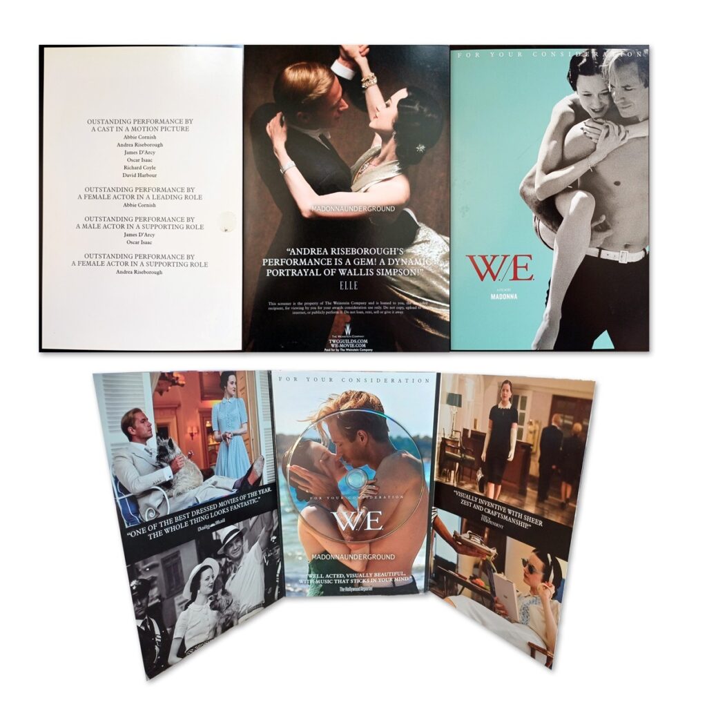 WE Film for your consideration DVD promo