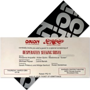 Desperately Seeking Susan Invite ORION