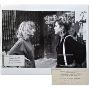 Desperately Seeking Susan on set photograph Schwartz (1)