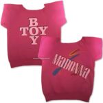 The Virgin Tour pink shirt crop top