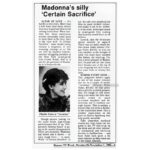A certain Sacrifice Bennington Banner October 26 1985