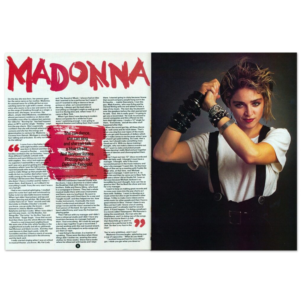 Madonna Star Hits February 1984