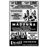 Madonna early live advert Newsday August 26 1983