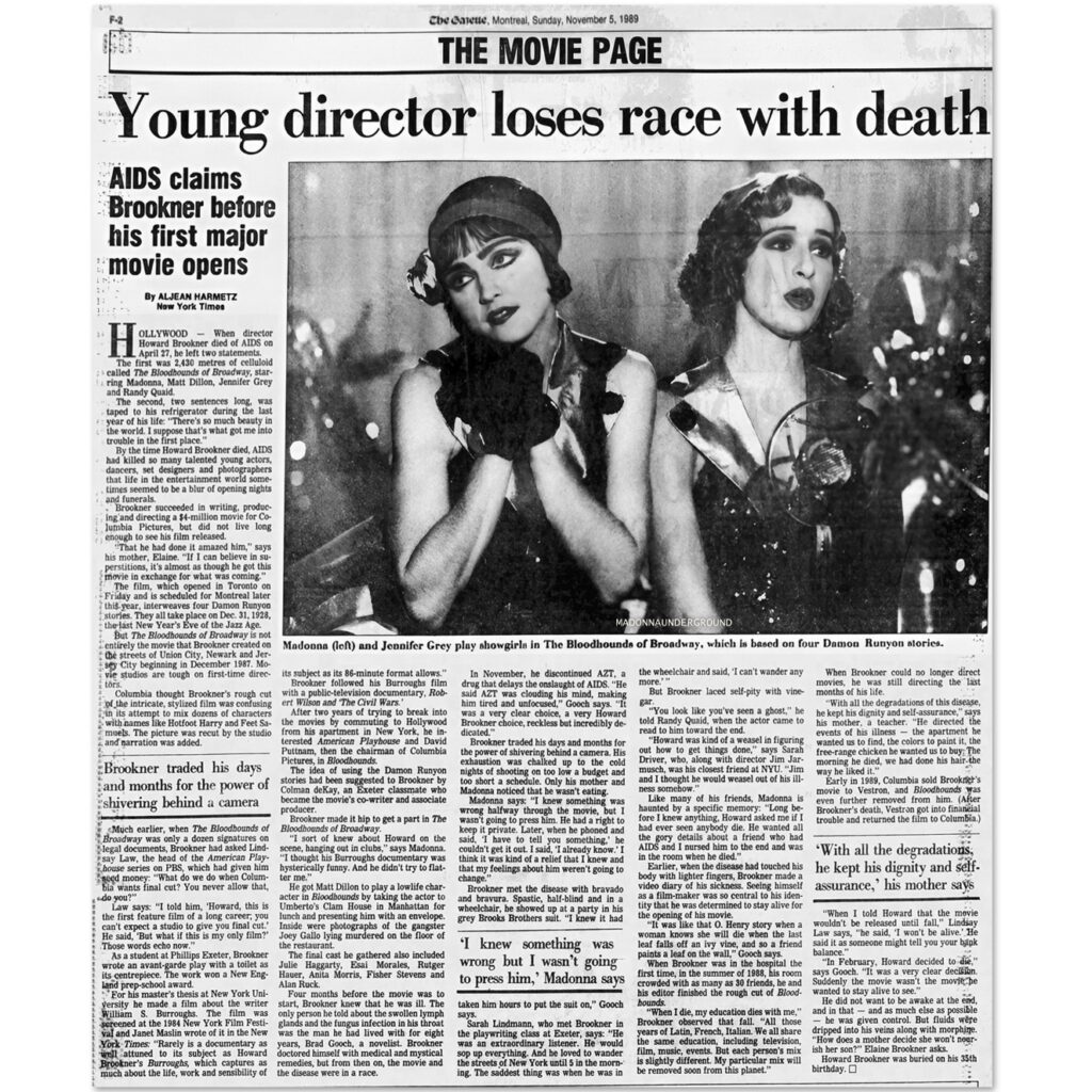 Bloodhounds of Broadway The Gazette November 5 1989