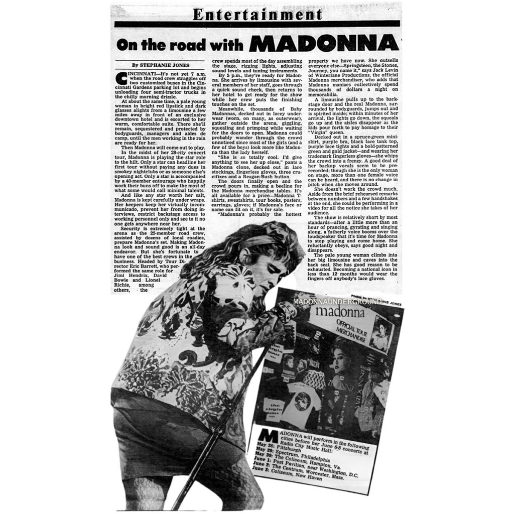 The Virgin Tour Daily News May 28 1985