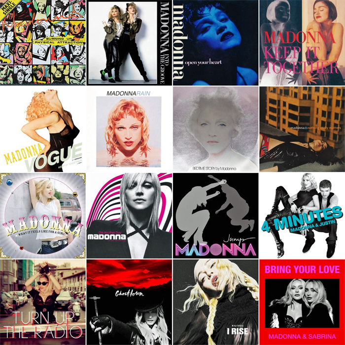 Madonna Singles Collage
