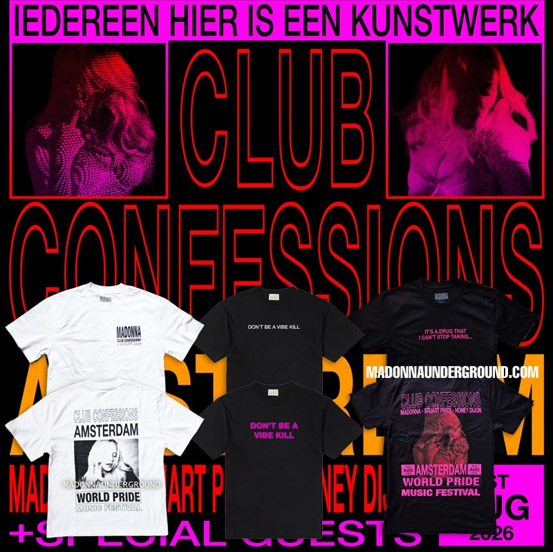 CLUB CONFESSIONS AMSTERDAM MERCH